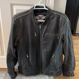 Harley Davidson leather motorcycle jacket
